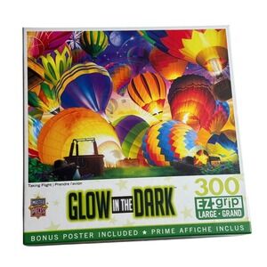 MasterPieces Taking Flight Glow In The Dark 300 Pieces Puzzle Complete